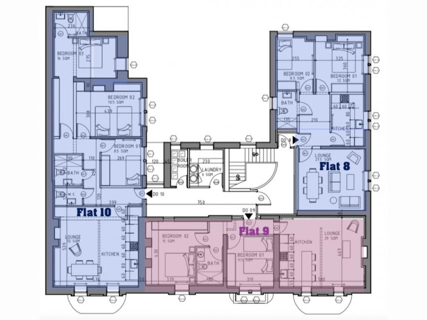 2 Bedroom Apartment Flat/apartment To Rent - Floorplan 1
